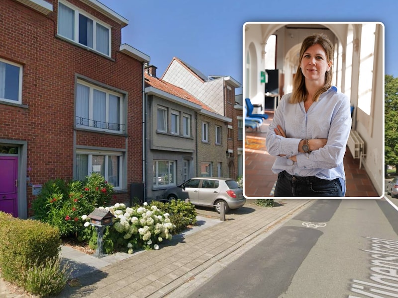 De Wilgenstraat in Roeselare, waar het levenloze lichaam werd aangetroffen. Inzet: Griet De Prest, woordvoerster van het parket West-Vlaanderen.
