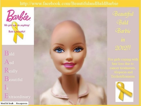 Credit: Facebook.com/BeautifulandBaldBarbie