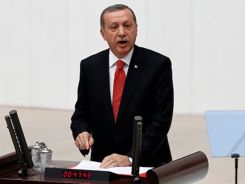 De Turkse president Erdogan.