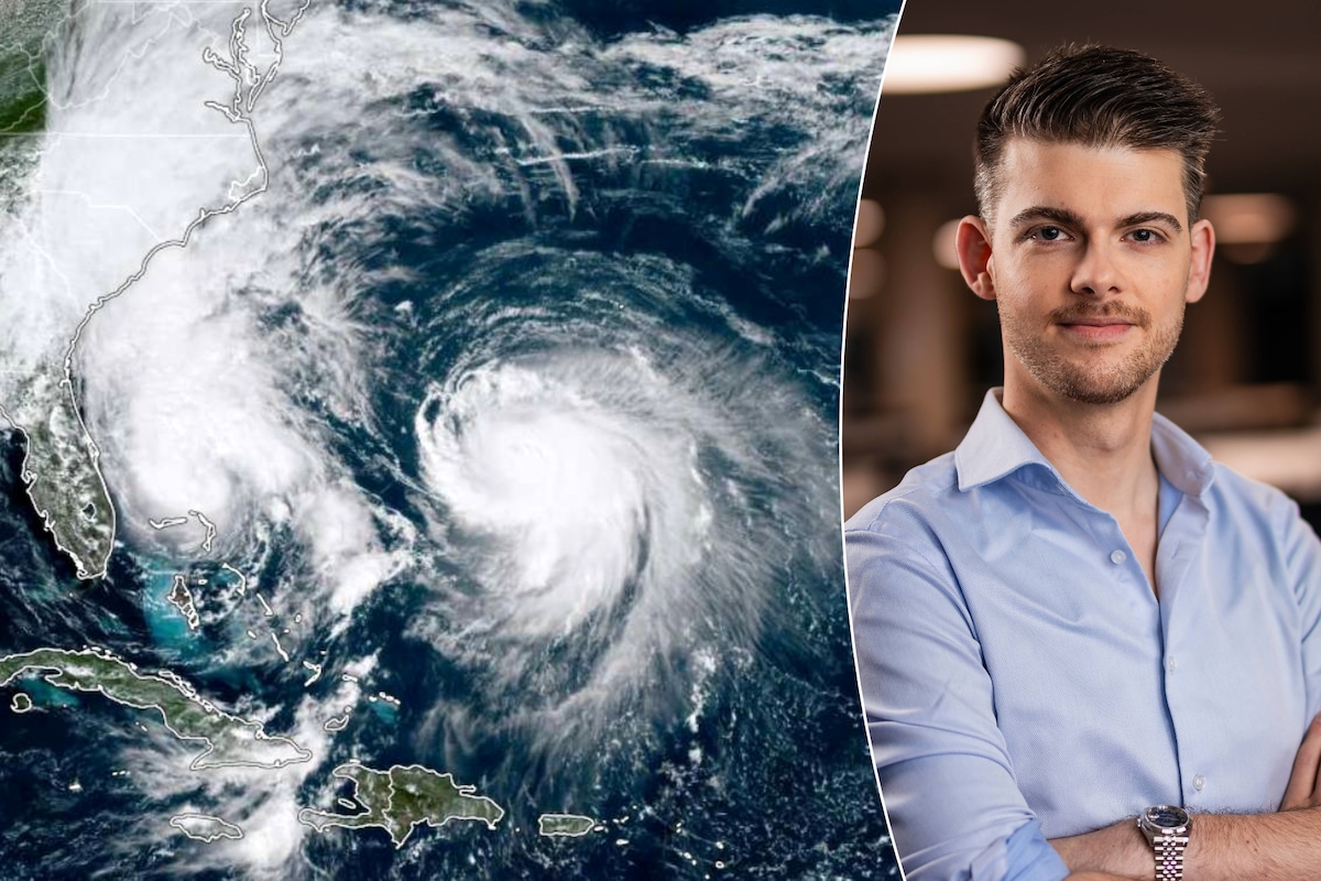 Door het Fujiwara-effect maakt orkaan Imelda een bocht weg van de VS.