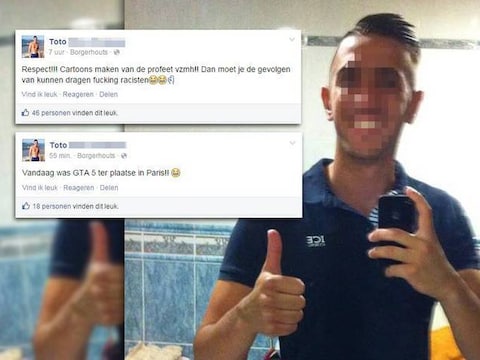 Antwerpse politie houdt jongeren al in de gaten die op sociale media zoals Facebook hun steun betuigen aan de terreuraanslagen van Parijs.