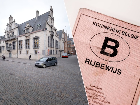De vrouw was geslaagd voor haar theoretisch rijexamen, maar het papierwerk voor haar voorlopig rijbewijs was nog niet in orde.