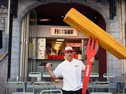 Average Rob is naar eigen zeggen erg blij met de vestiging van La Patate in de Tiensestraat in Leuven.