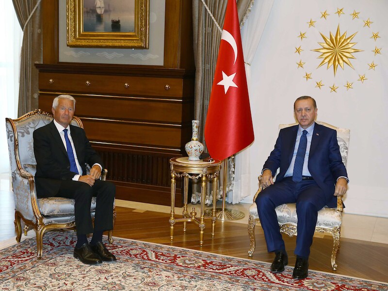 De Turkse president Erdogan