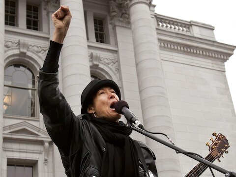 Michelle Shocked. Foto uit 2011.