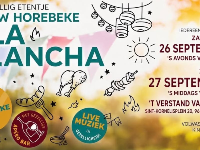 A la plancha keert terug: Nieuw Horebeke organiseert tweede eetweekend met live muziek