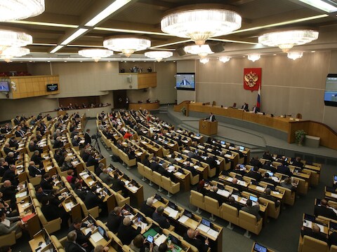De Doema, het Russische parlement.