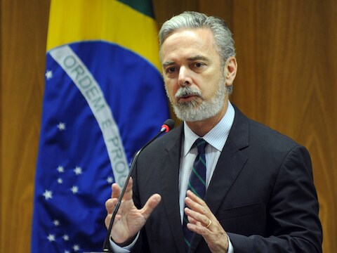 De Braziliaanse minister van Buitenlandse Zaken Antonio Patriota.