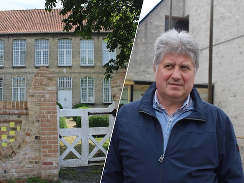 Links: de pastorie in Lo wordt verkocht. Rechts: schepen Johan Matthys.