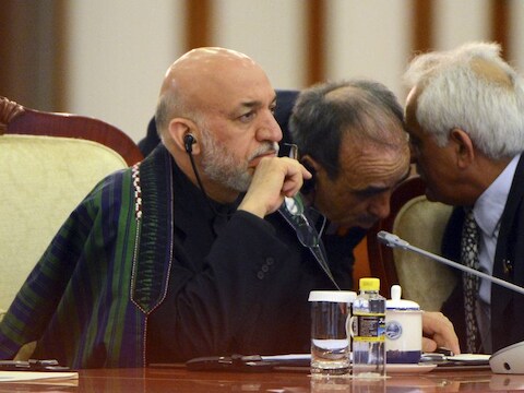 Hamid Karzai, de Afghaanse president.