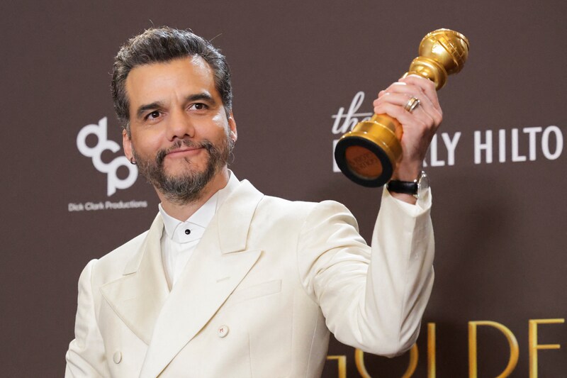 De Braziliaan Wagner Moura won de prijs voor beste acteur in een drama voor zijn rol in ‘The Secret Agent’