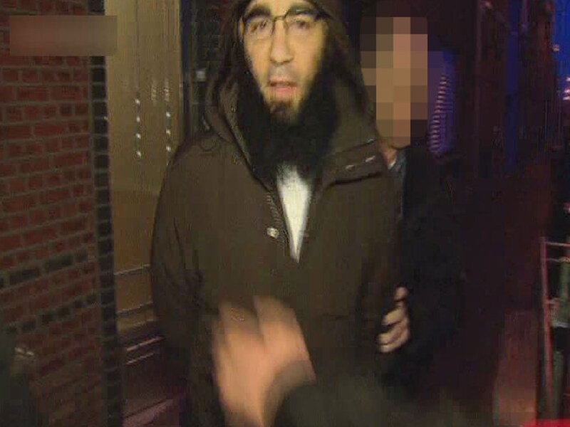 Fouad Belkacem bij zijn arrestatie, enkele weken geleden.