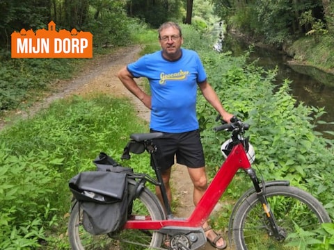  Dirk De Baene toont ons zijn favoriete plekjes in Ingelmunster, hier aan de mountainbikeroute tussen de Mandel en het kanaal-Roeselare-Leie.