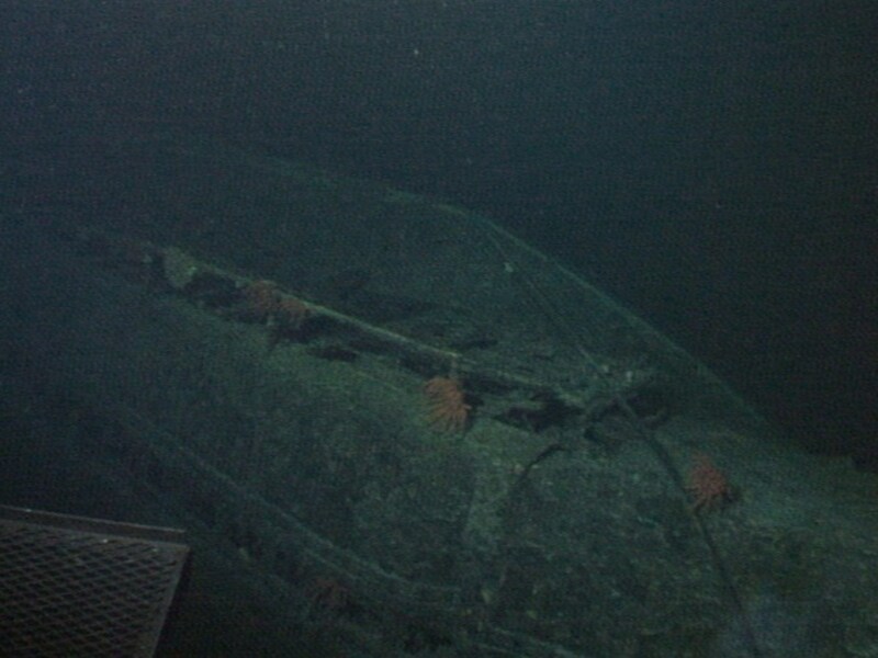 De in augustus gelokaliseerde onderzeeër.