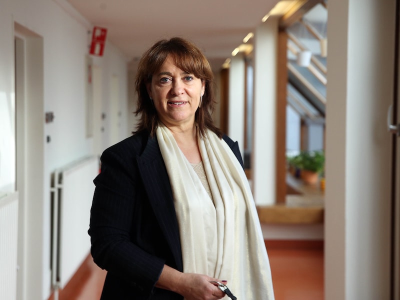 Directeur Petra Colpaert, in het detentiehuis in Kortrijk.