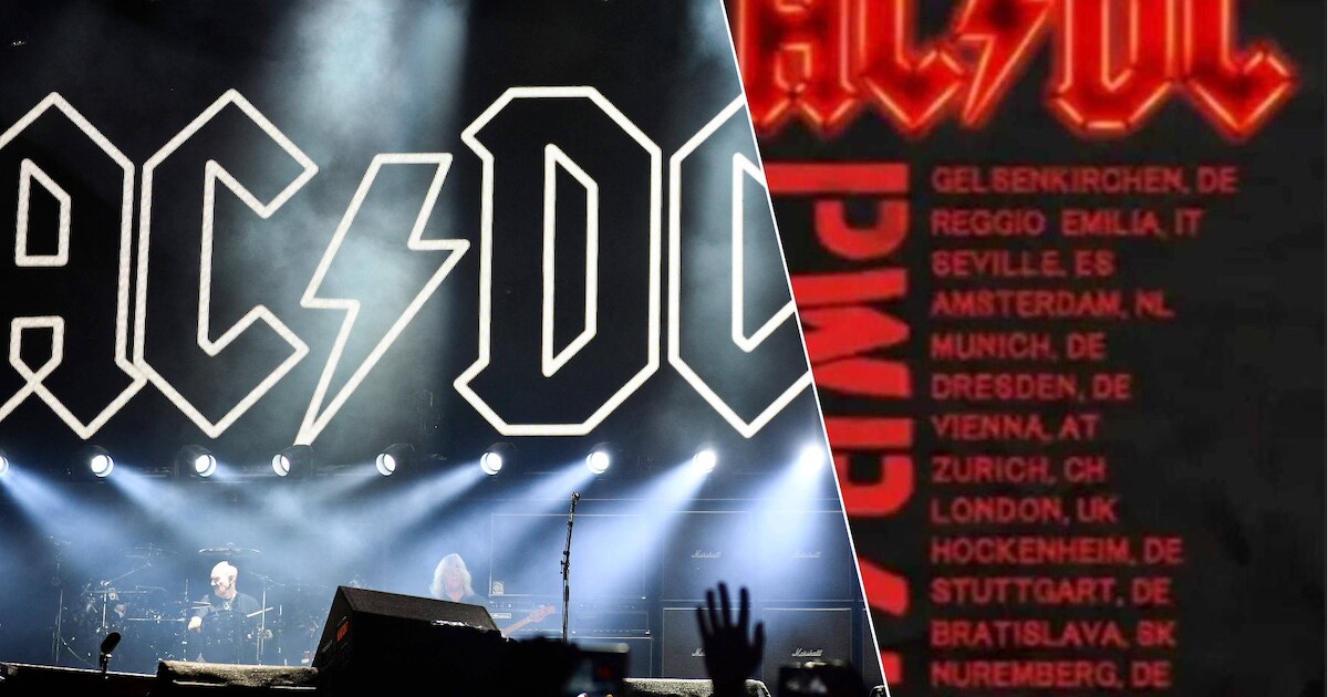 AC/DC maakt foutje in merchandise voor hun nieuwe tournee: band ...