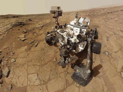 Zelfportret van de Curiosity.