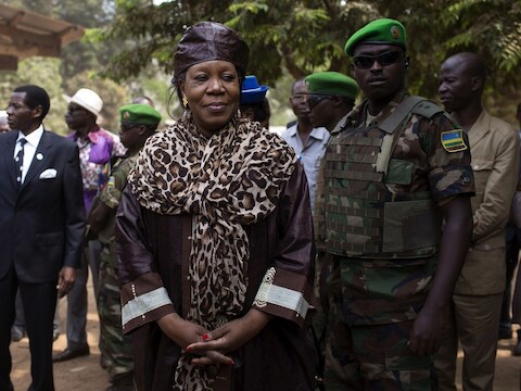 Sinds 23 januari is er een nieuwe (christelijke) interimpresidente, Catherine Samba-Panza, aangetreden.
