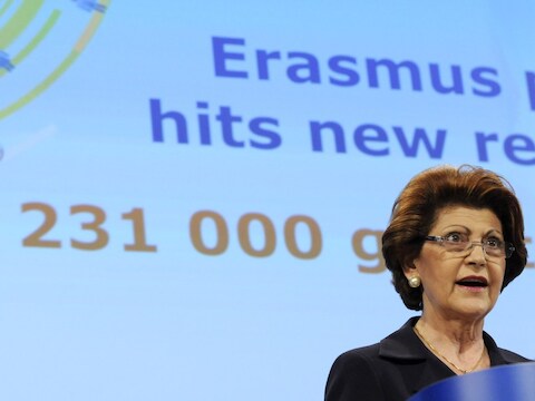 Europees commissaris voor Onderwijs Androulla Vassiliou.