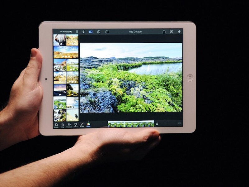 De iPad Air bij de presentatie eerder deze week.