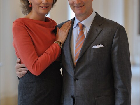 Prinses Mathilde en prins Filip.