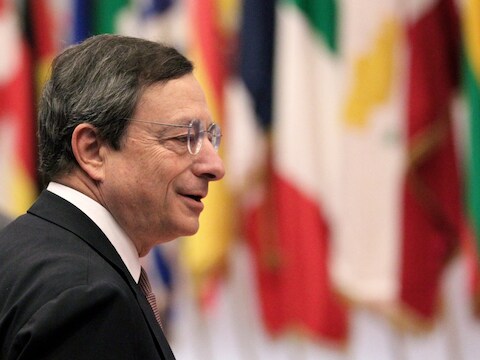 Mario Draghi, voorzitter van de ECB.
