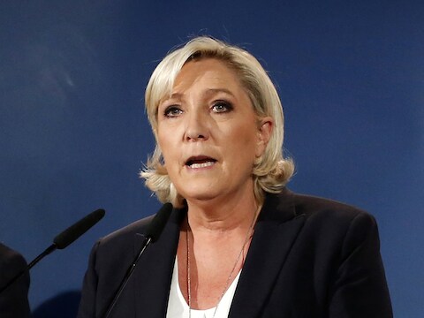 De Franse politica Marine Le Pen.