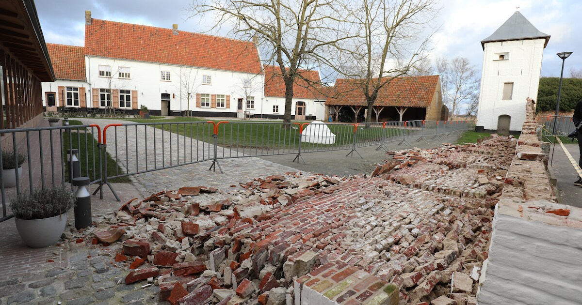 Expert aangesteld voor omvergevallen muur Abdijhoeve: “Het schadebedrag ...