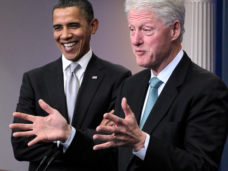 Barack Obama en Bill Clinton (hier op archiefbeeld).