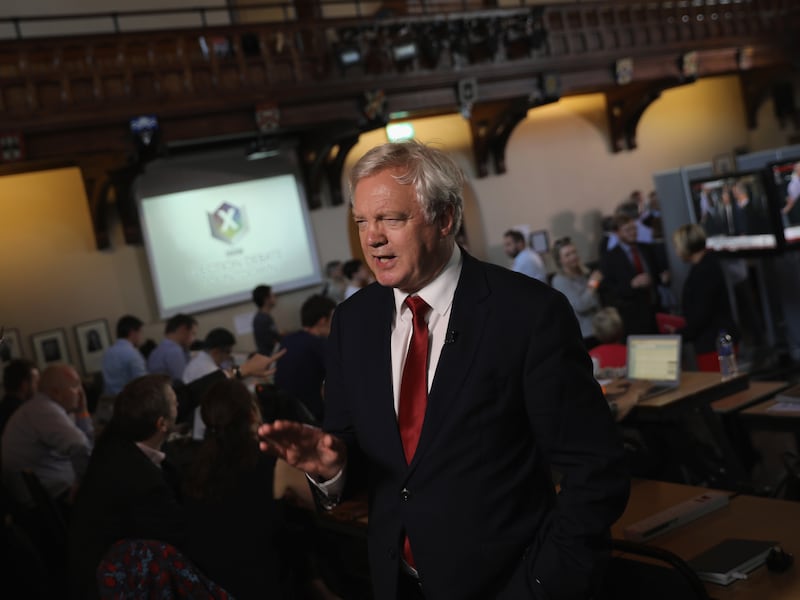 Brexit-minister David Davis.