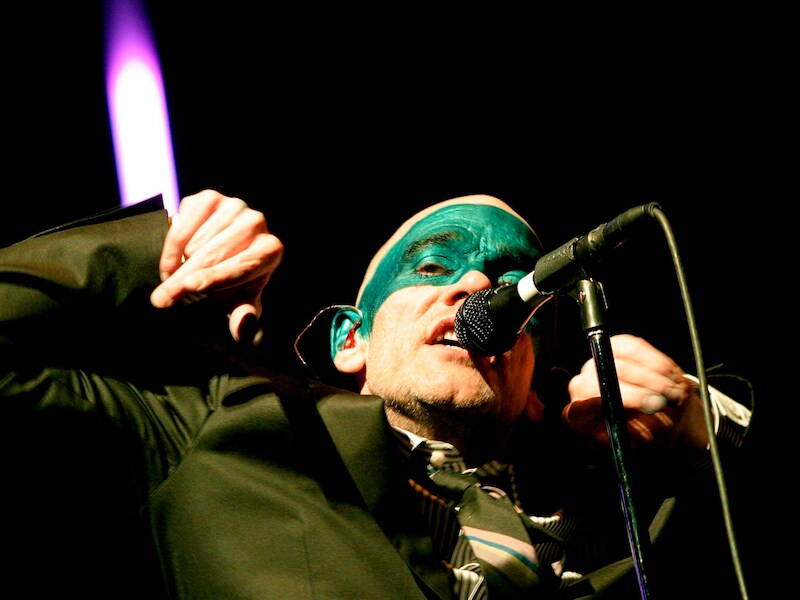 Michael Stipe in actie.
