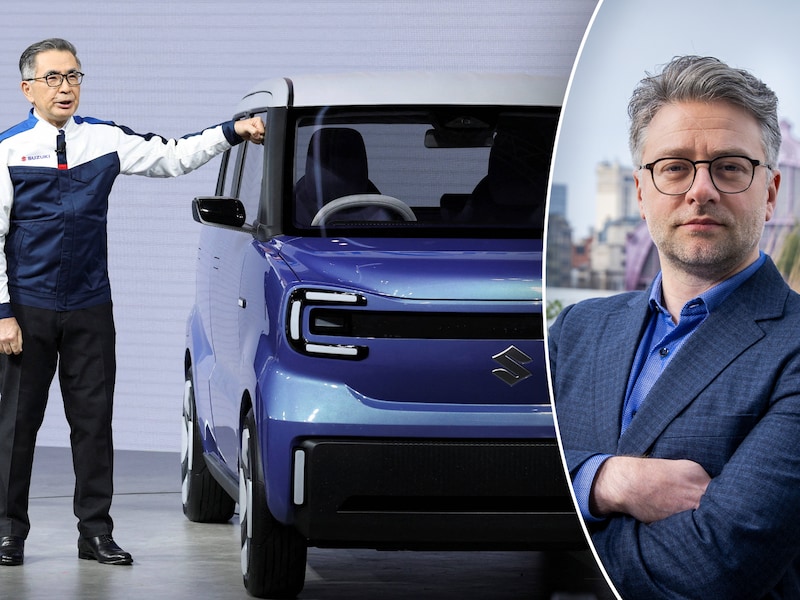 De Suzuki Vision e-Sky werd voorgesteld op het Autosalon van Tokio. HLN-mobiliteitsexpert Brecht Vanhaelewyn was erbij. 