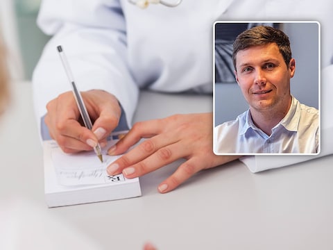 Illustratiebeeld van een arts / (inzet: schepen Giovanny Saelens)