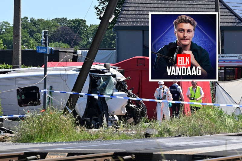 Een schoolbusje, onderweg naar een middelbare school van het bijzonder onderwijs, werd dinsdagochtend aangereden door een trein in Buggenhout. HLN Vandaag bracht een extra aflevering over de ramp.