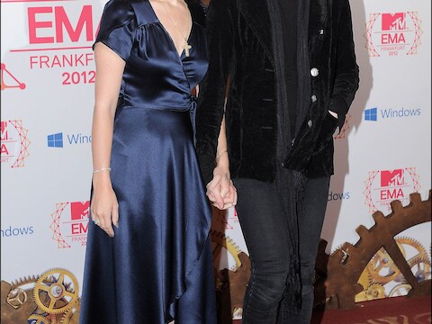 Lana del Rey en haar verloofde Barrie-James O'Neill.