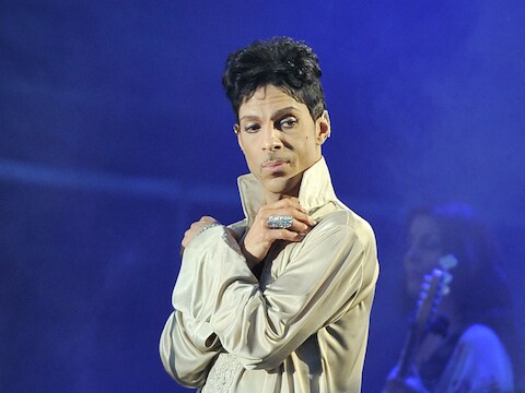 Prince op het podium in 2011.