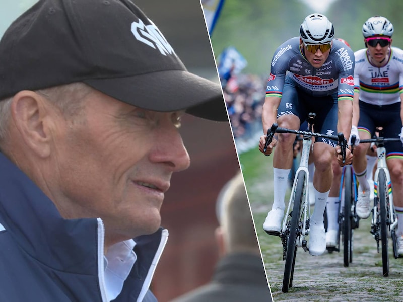 “Vorige week 60-40, vandaag 50-50”: vader Adrie van der Poel kijkt uit naar duel tussen zoon Mathieu en Tadej Pogacar