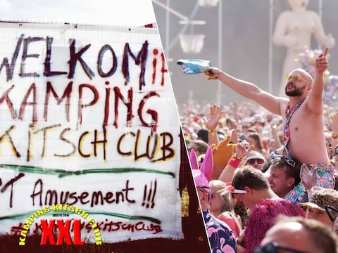 Vandaag oogt alles professioneel, maar op de eerste editie van Kamping Kitsch Club volstonden een wit laken en een papieren bonnetje aan de ingang.