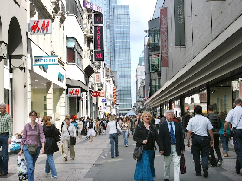 De Nieuwstraat in Brussel.