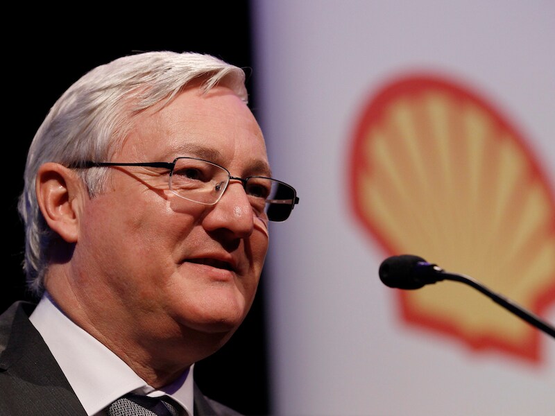 Shell-CEO Peter Voser in februari 2012.