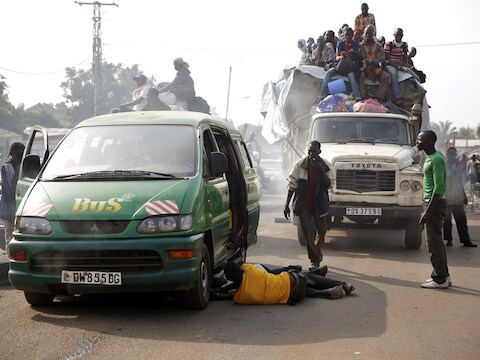 Duizenden moslims vluchten vanuit de Centraal-Afrikaanse Republiek naar Kameroen.