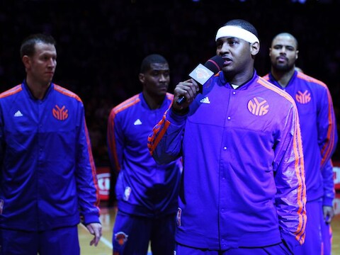 Carmelo Anthony van de New York Knicks.