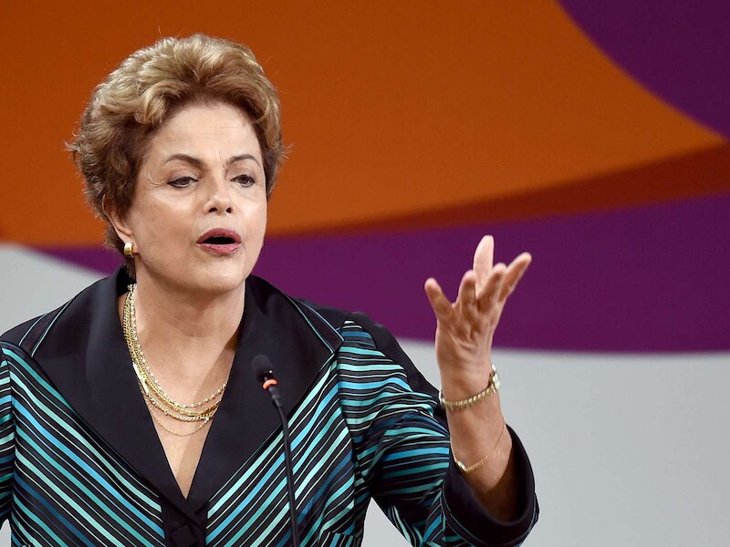 De Braziliaanse presidente Dilma Rousseff