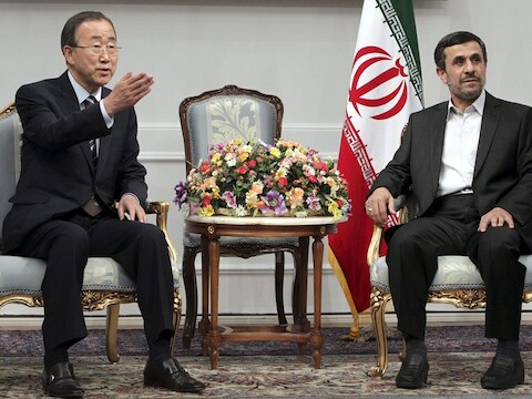 De Iraanse president Mahmoud Ahmadinejad