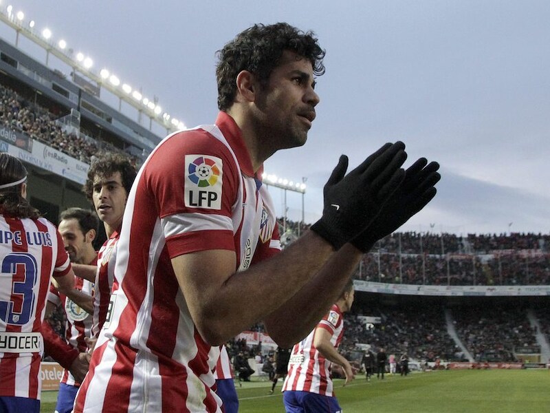 Diego Costa scoort weer eens voor Atlético.