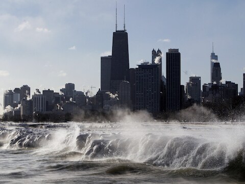 In Chicago dreigt het kwik af te glijden tot min twintig.