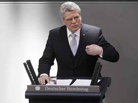Duits president Joachim Gauck.