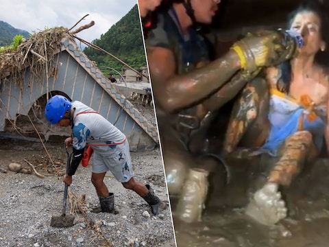 KIJK. Tien dagen na ramp in Nepal klinkt er plots “Help mij!” uit verzwolgen huis, en dan volgt mirakelredding in het slijk