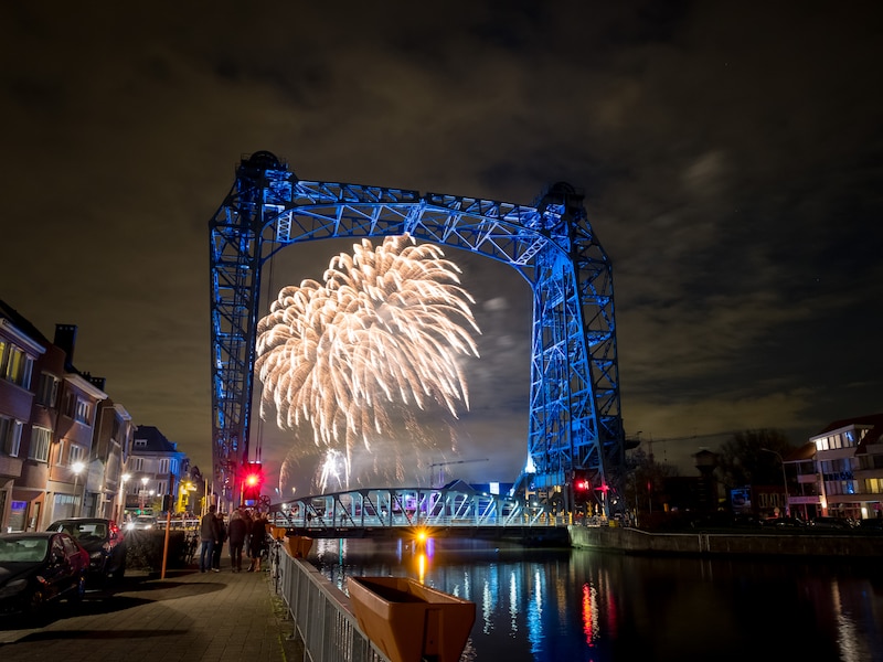 Vuurwerk in Willebroek. 