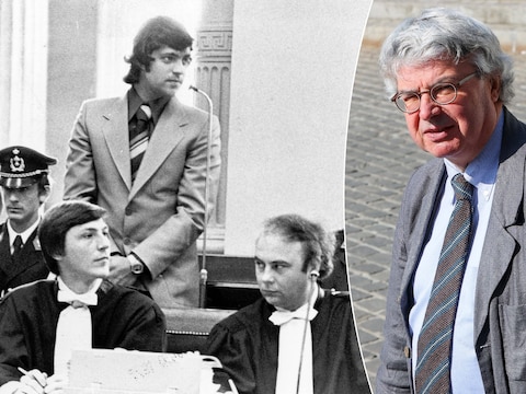 Herman Wauters tijdens zijn proces in 1978, met op de voorgrond links een jonge Jef Vermassen. Forensisch psychiater Rudy Verelst (rechts) geeft duiding bij de motieven om te doden.